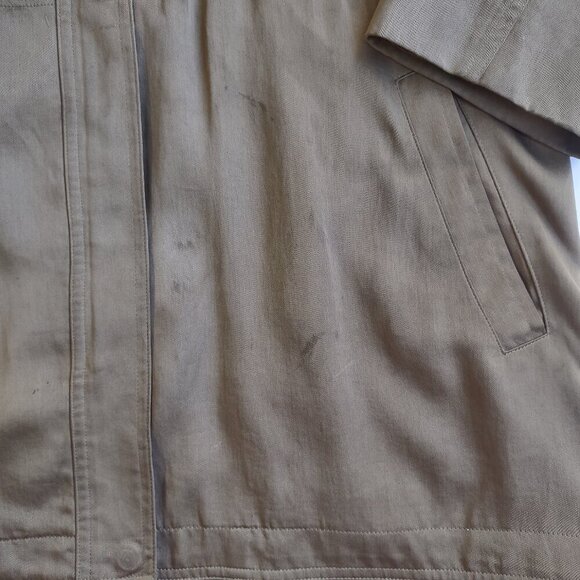 Eileen Fisher Women's Hooded Rain Jacket Lined Full Zip Size Medium Utility - Picture 10 of 10